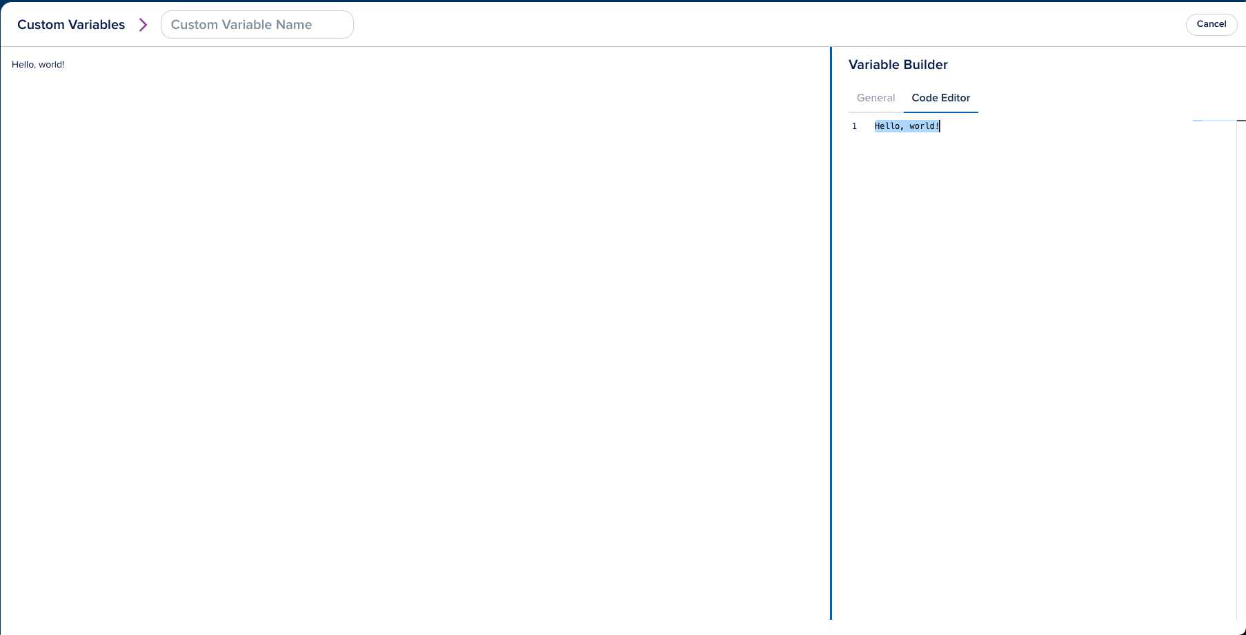 Custom Variables