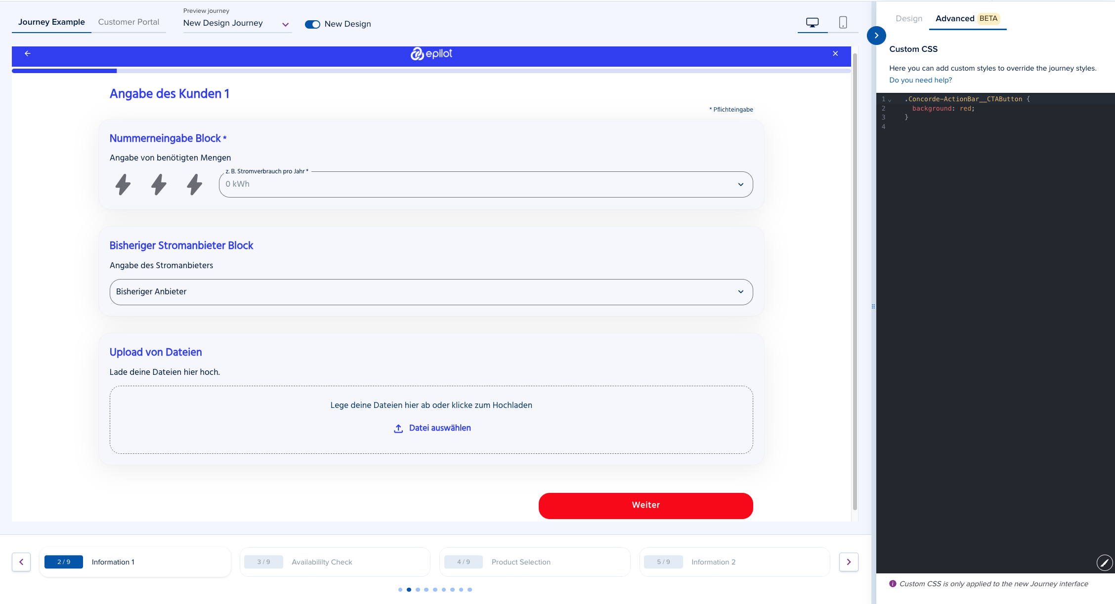 Custom CSS