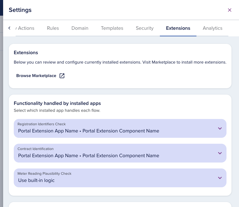 Enable hooks in portal settings