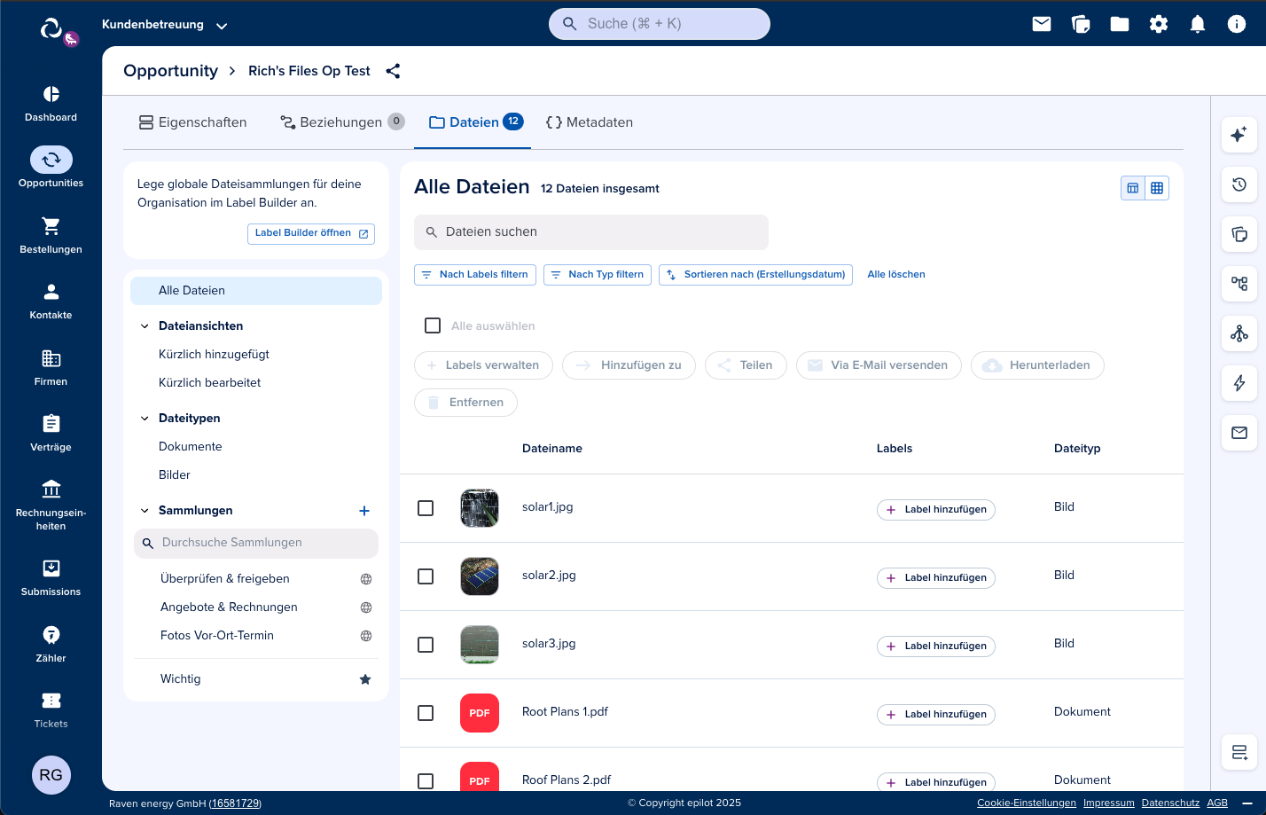 User File Collections