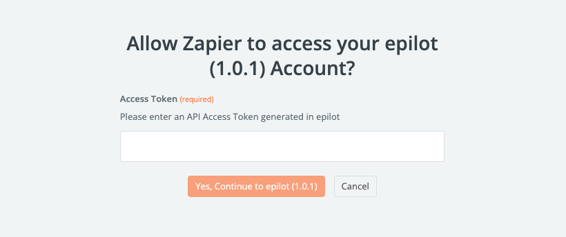Zapier Connect Account