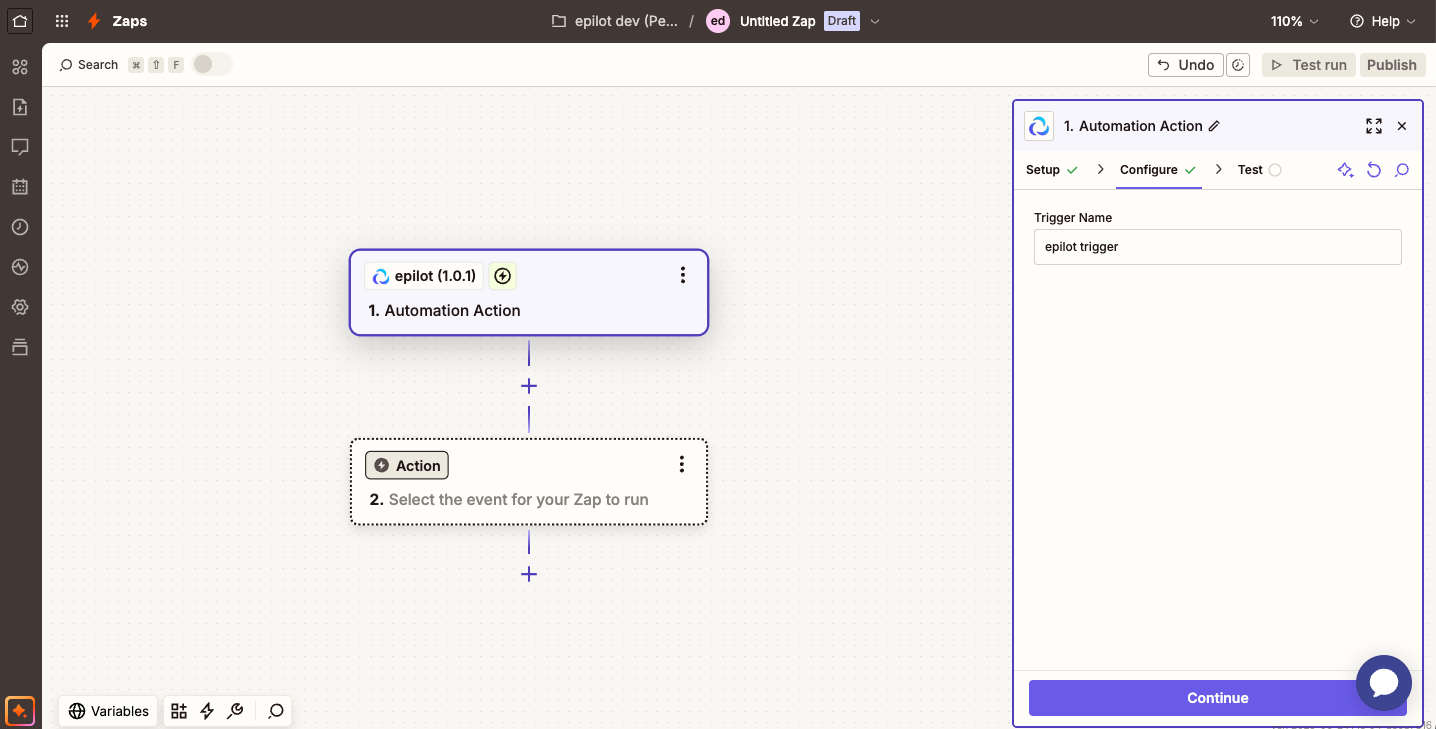Zapier Editor