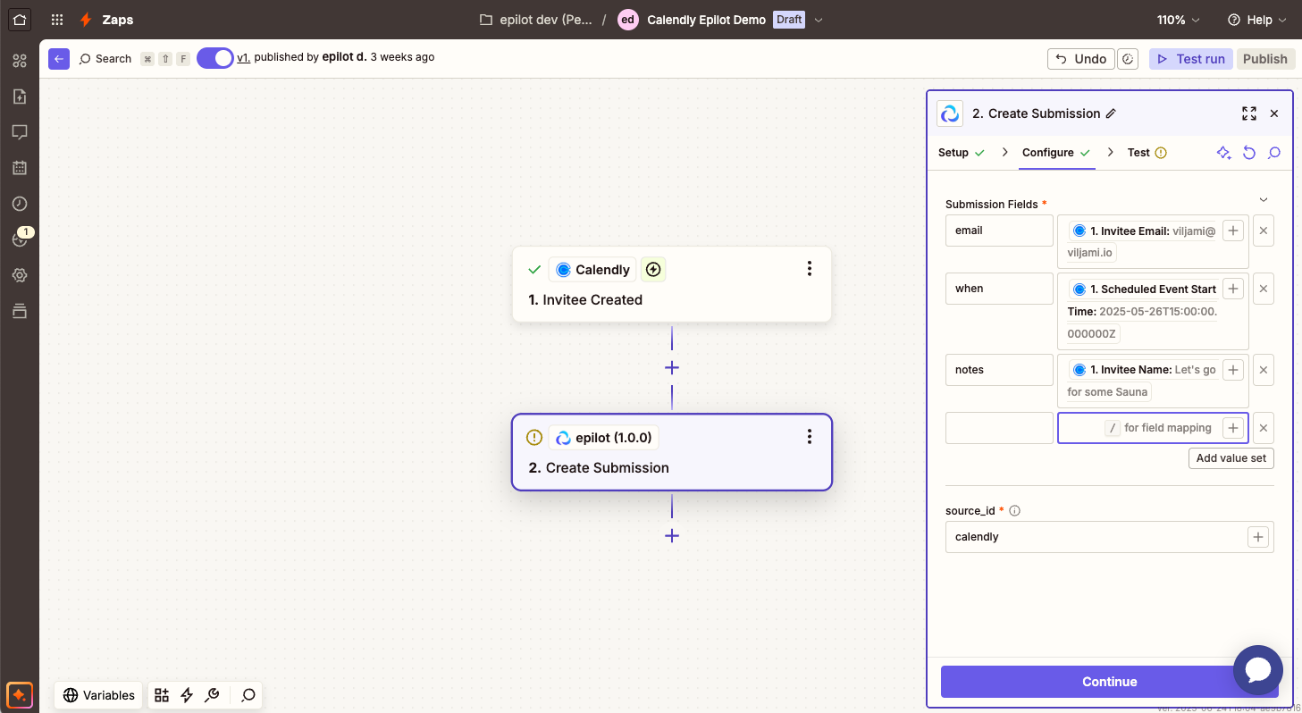 Zapier Submission Mapping