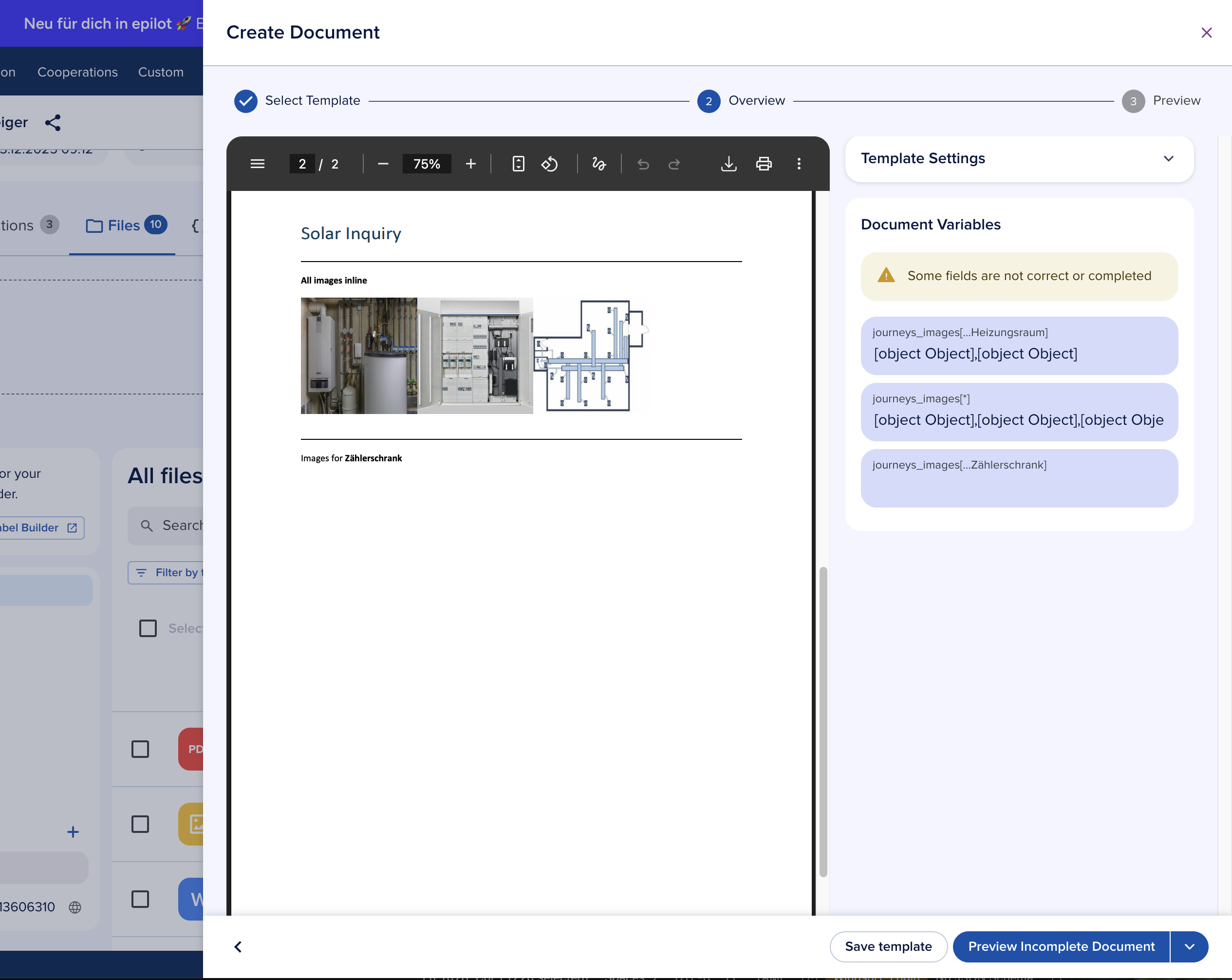 Document Generation Images Example 2